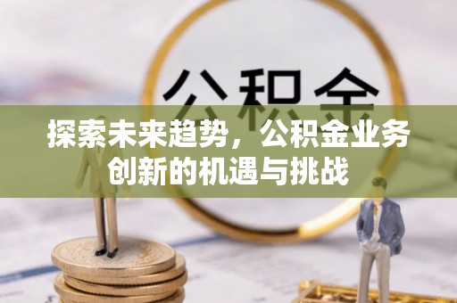 疏附探索未来趋势，公积金业务创新的机遇与挑战