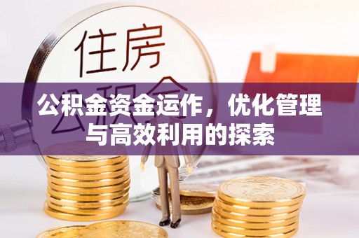 疏附公积金资金运作，优化管理与高效利用的探索