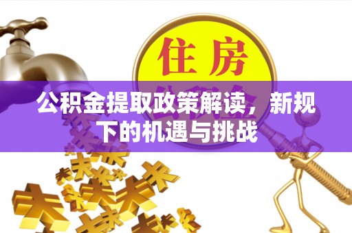 疏附公积金提取政策解读，新规下的机遇与挑战