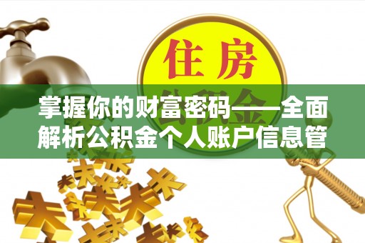 疏附掌握你的财富密码——全面解析公积金个人账户信息管理与优化