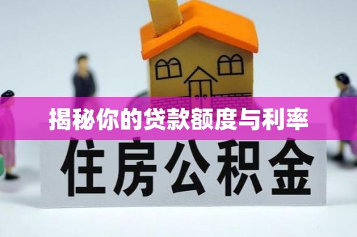 疏附揭秘你的贷款额度与利率