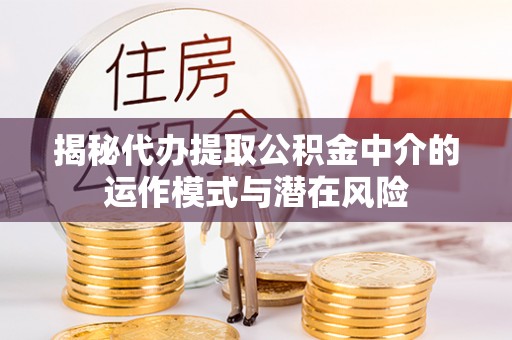 疏附揭秘代办提取公积金中介的运作模式与潜在风险