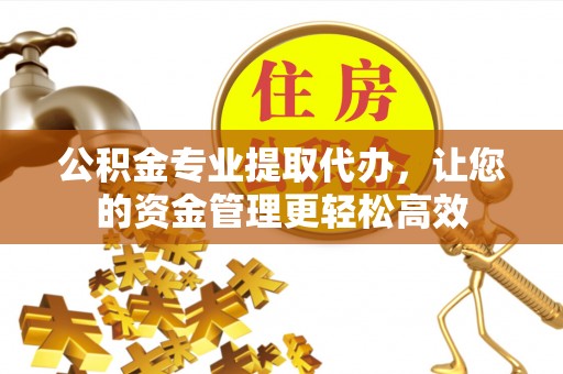 疏附公积金专业提取代办，让您的资金管理更轻松高效