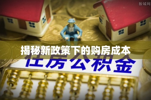 疏附揭秘新政策下的购房成本