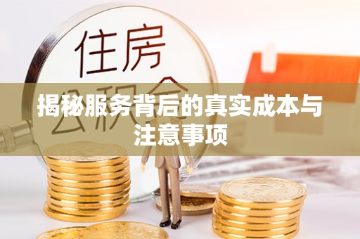 疏附揭秘服务背后的真实成本与注意事项