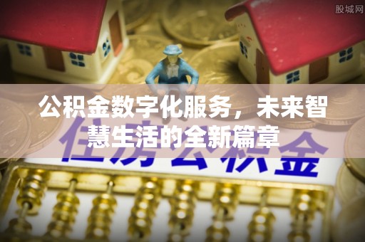 疏附公积金数字化服务，未来智慧生活的全新篇章