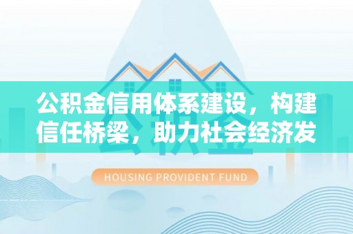 疏附公积金信用体系建设，构建信任桥梁，助力社会经济发展