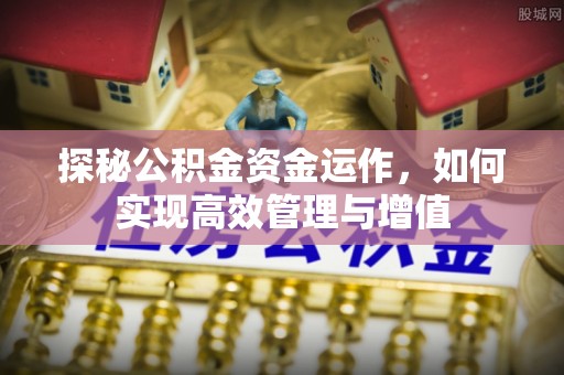 疏附探秘公积金资金运作，如何实现高效管理与增值