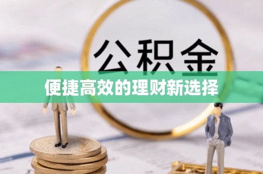 疏附便捷高效的理财新选择